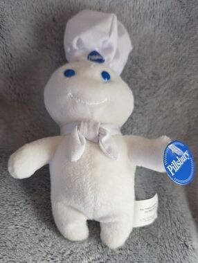 Mini Pillsbury Doughboy Plush | White with Blue Accents